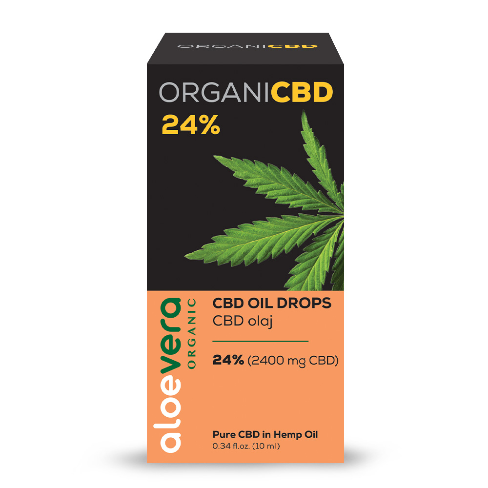 Aloe Vera Organic CBD olaj 24% (2400mg) 10ml